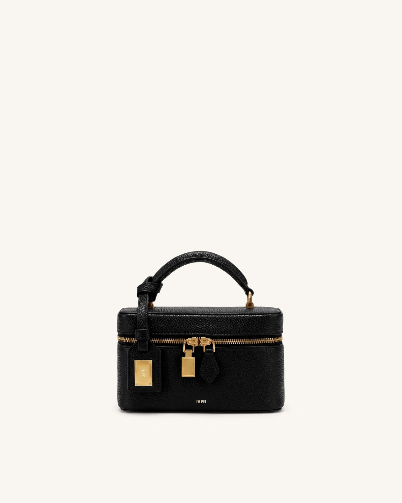 Cleo 盒形手挽袋 - 墨黑色