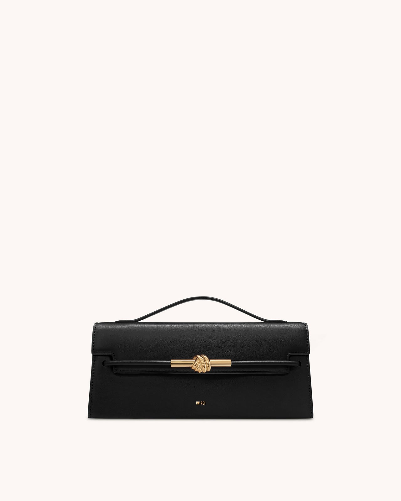 Lena 金屬繩結手提袋 - 黑色