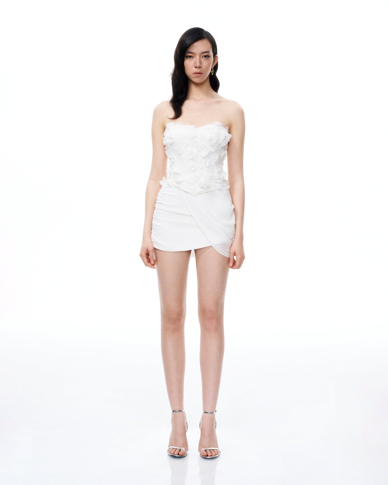 Juniper 3D 立體花花迷你套裝-白色