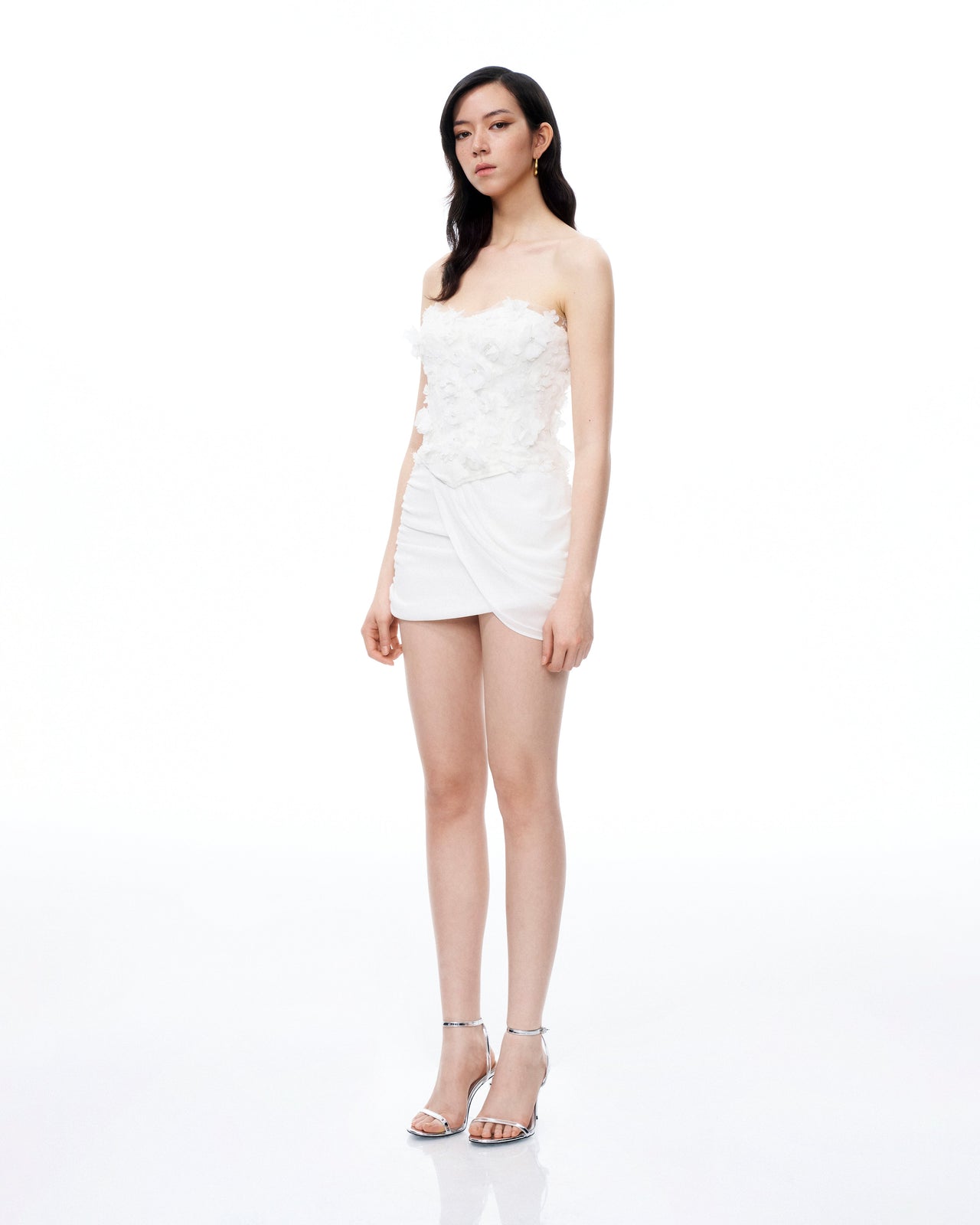 Juniper 3D 立體花花迷你套裝-白色