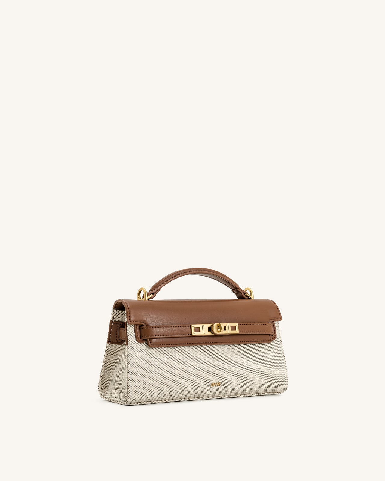 Noor 上手柄袋-棕色帆布