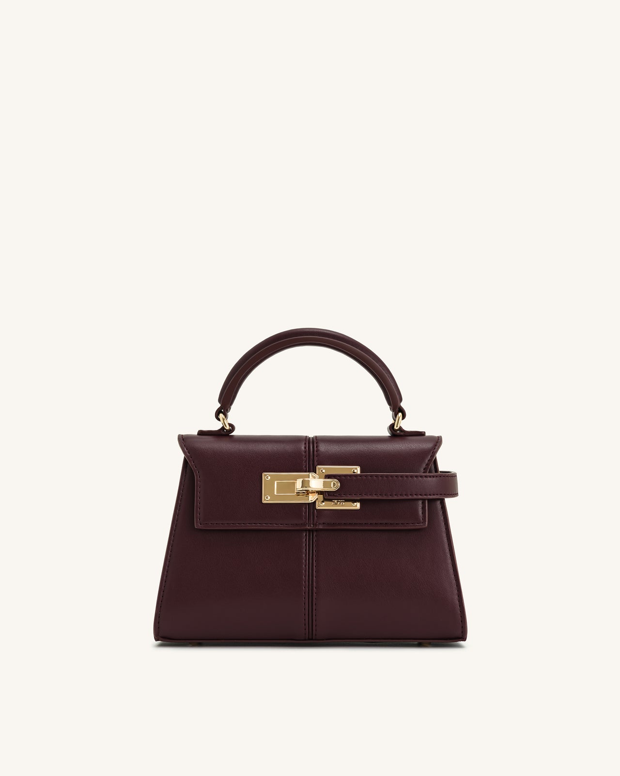 Elise 手提包-深酒紅色