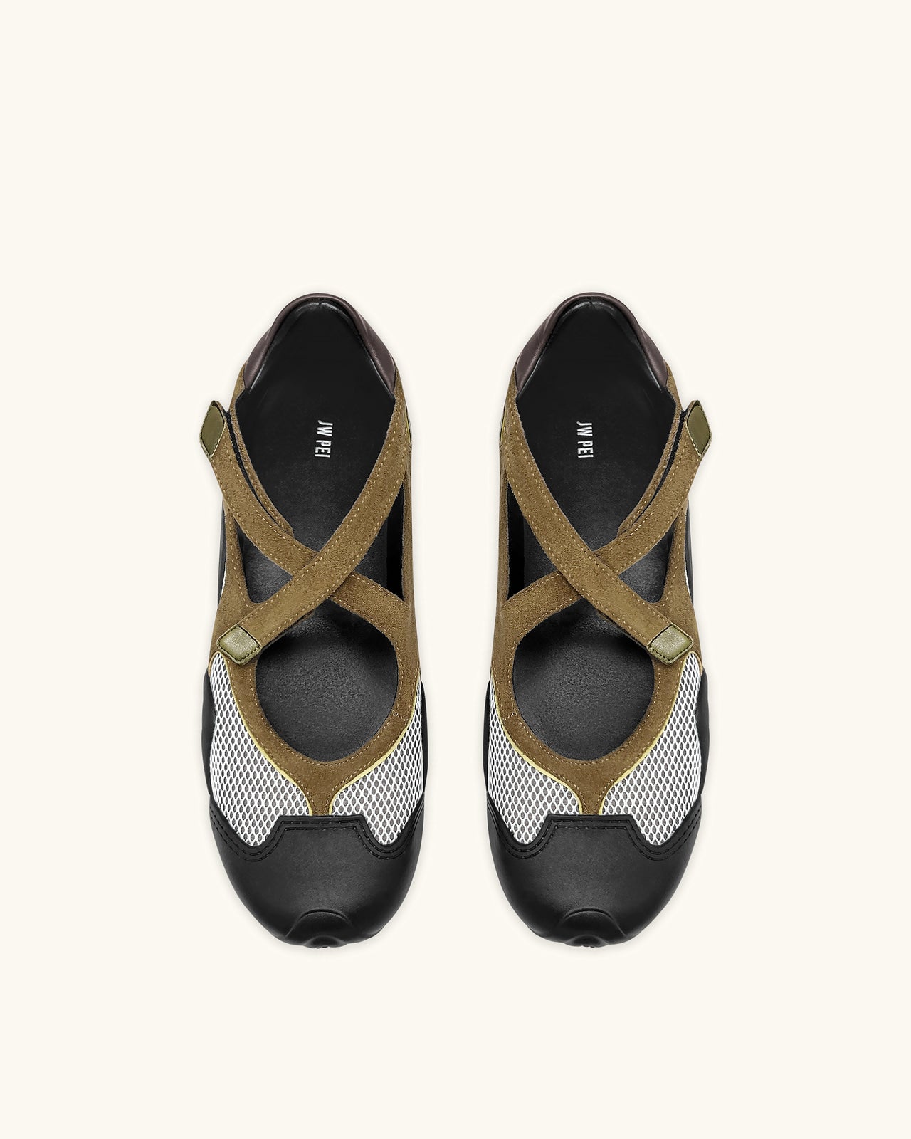 Caitlin 網眼鏤空運動鞋 - 啡色