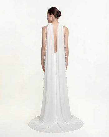 網紗披肩 - 白色