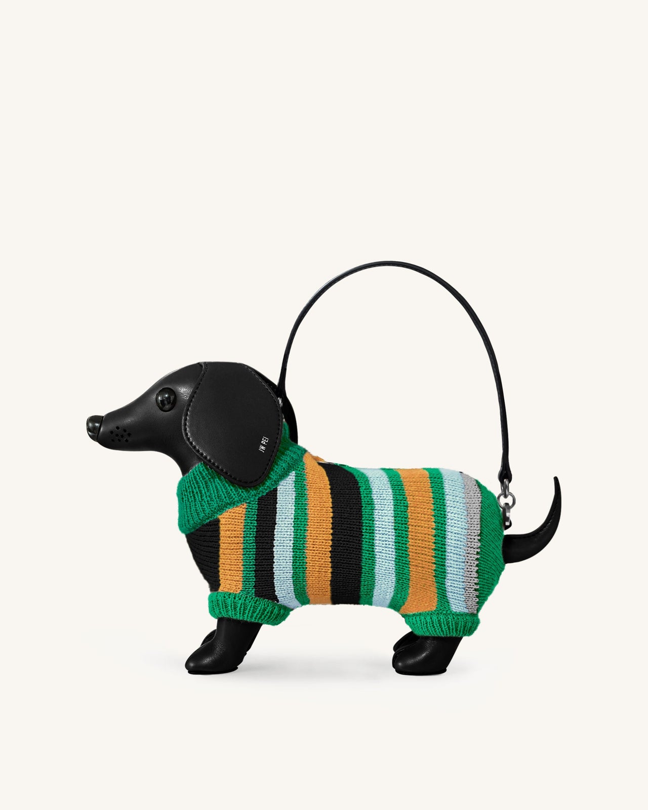 Addison 臘腸狗手袋 - 黑色