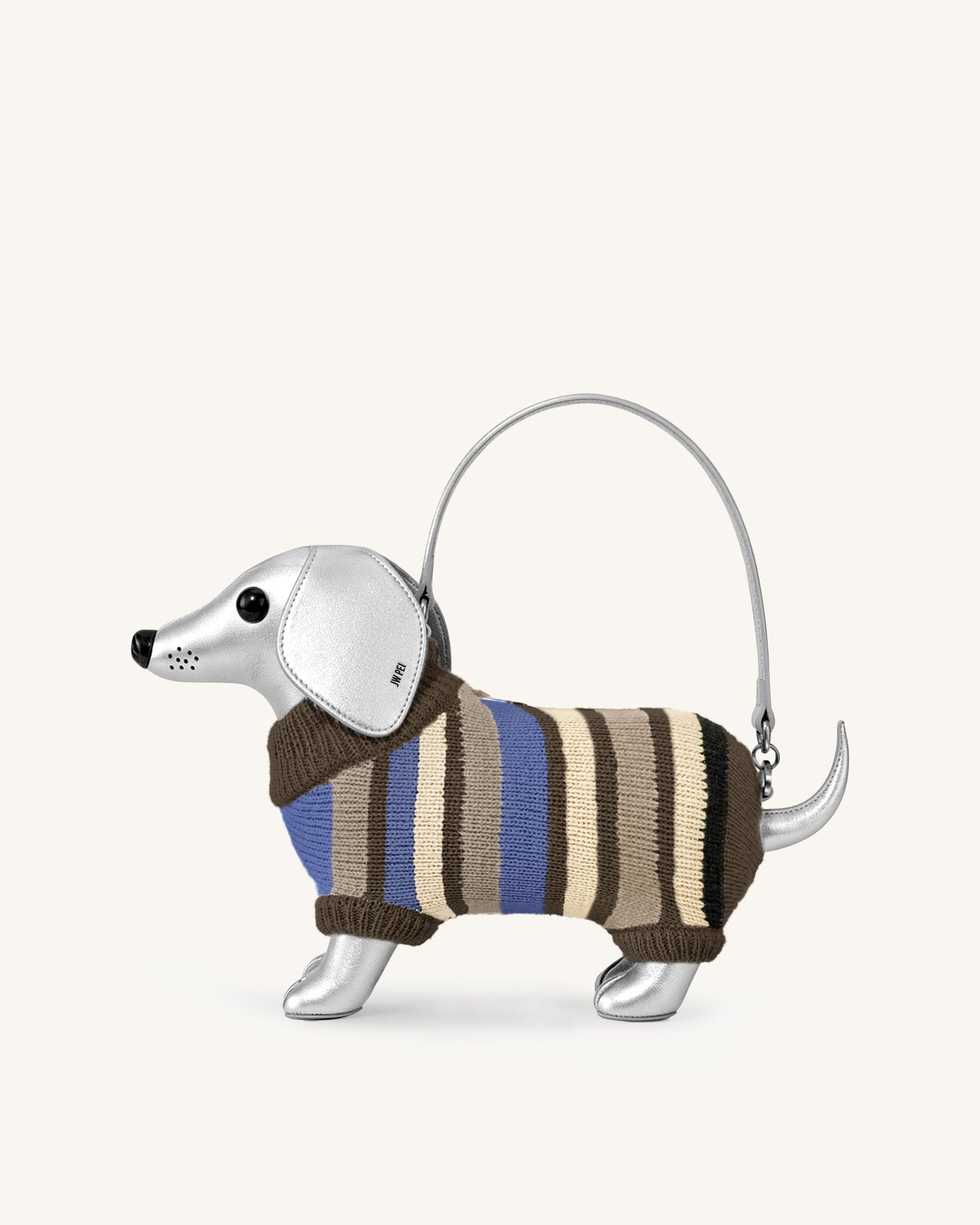 Addison 臘腸狗手袋 - 銀色