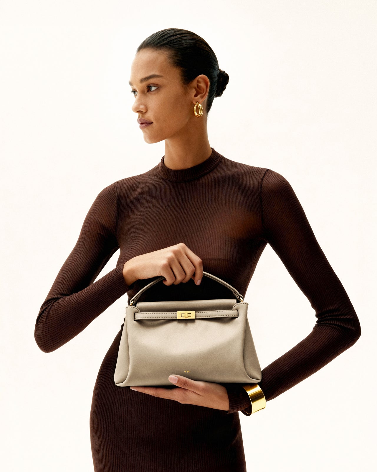 Carmen 上手提包－杏色