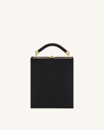 Elle 彩色珠飾書本手挽袋 - 黑色