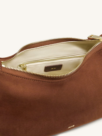 Nell 流蘇金屬手挽袋 - 摩卡啡色