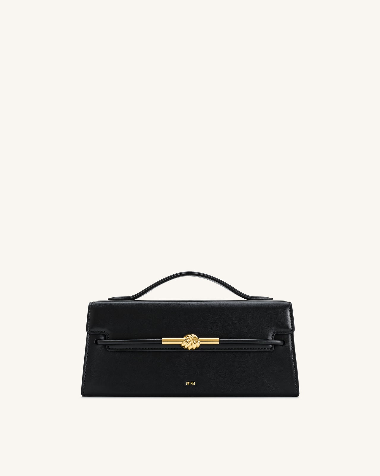 Lena 金屬繩結手提袋 - 黑色