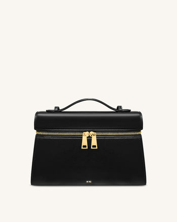 Thea 大型手挽袋 - 黑色