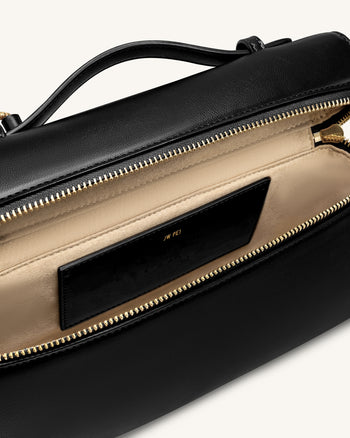 Thea 大型手挽袋 - 黑色