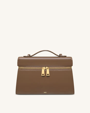 Thea 大型手挽袋 - 摩卡啡