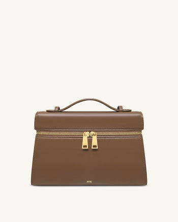 Thea 大型手挽袋 - 摩卡啡