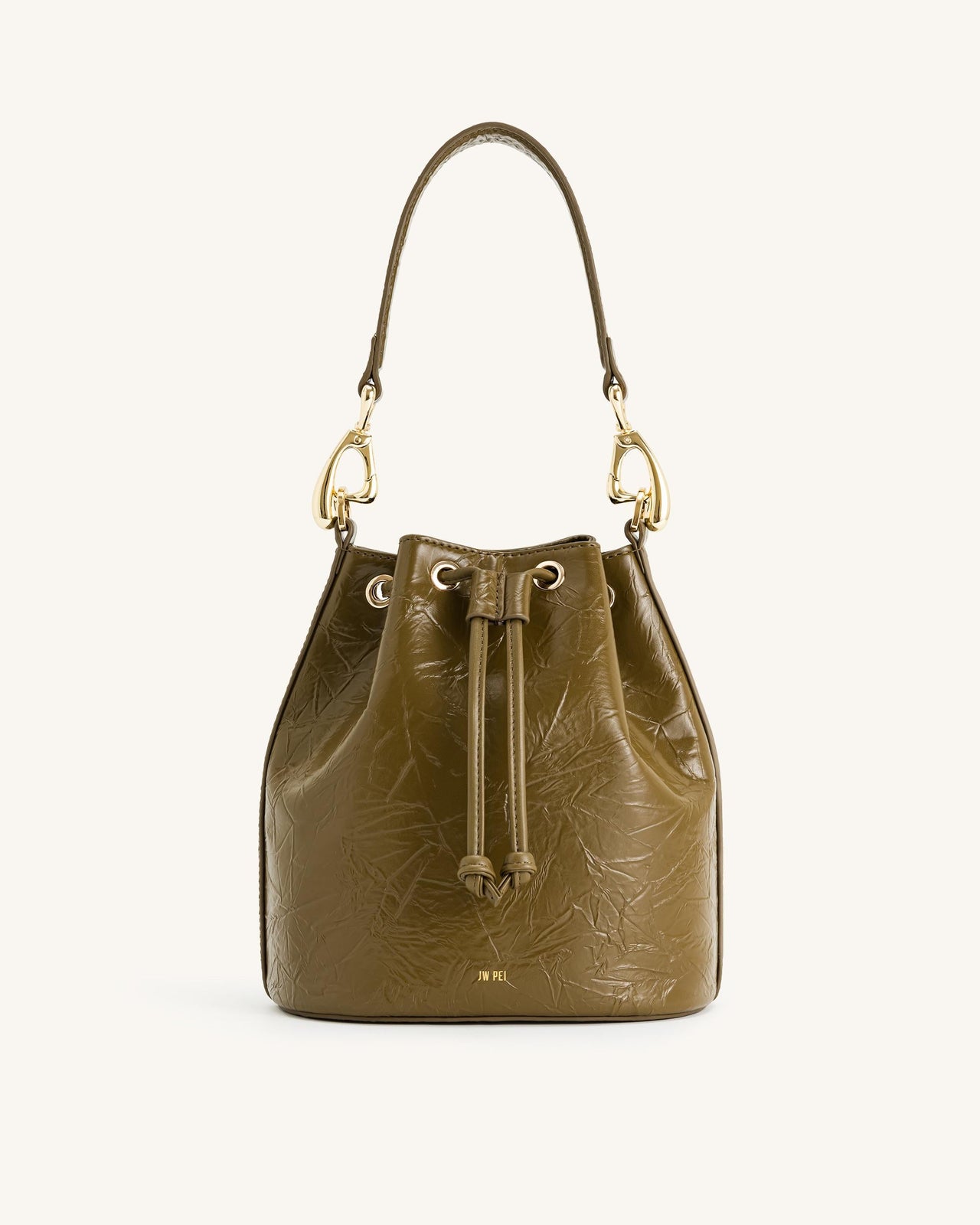 Yulia 水桶包 - 深橄欖色