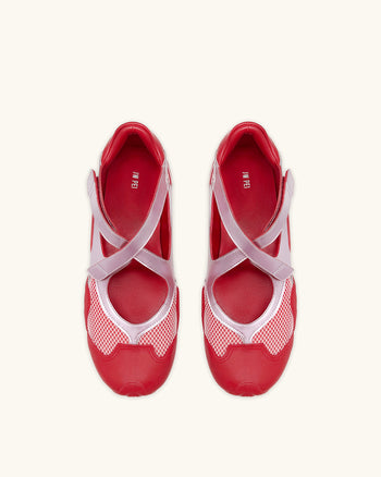 Caitlin 網眼鏤空運動鞋 - 粉紅色