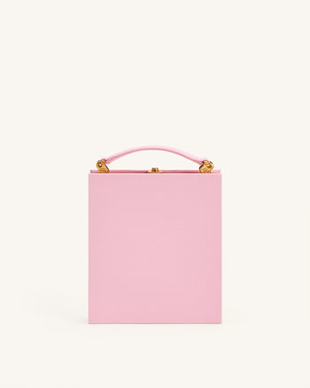 Taya-Puppy 圖案書本造型手拿包－粉紅色