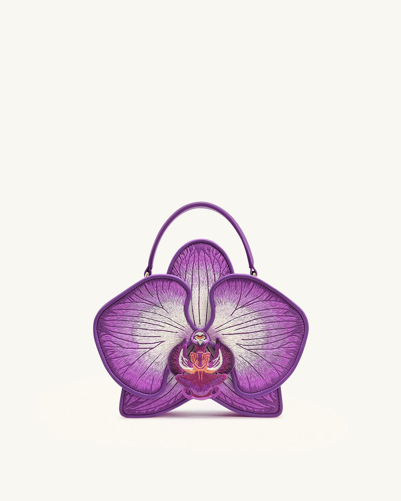 Flora 蘭花造型手提袋 - 紫色
