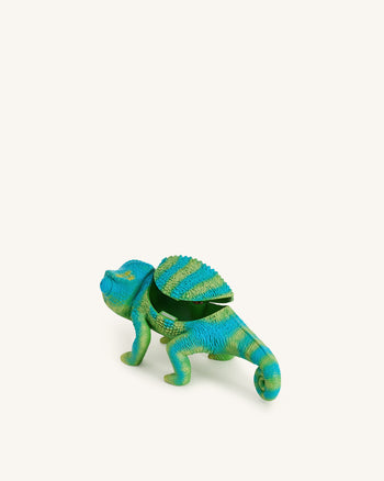 Hazel變色龍手拿包 - 綠色/藍色