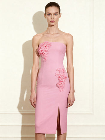 Petal Perfection 雞尾酒裙 - 粉色