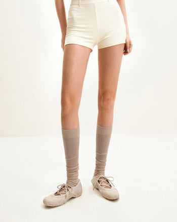 Caitlin 繫帶芭蕾舞運動鞋 - 米色