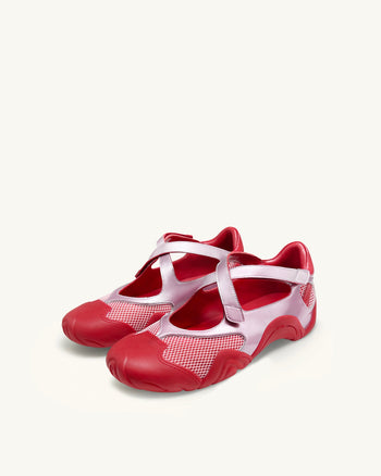 Caitlin 網眼鏤空運動鞋 - 粉紅色