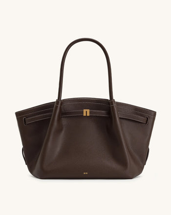 Hana 大號手提袋 - 深棕色
