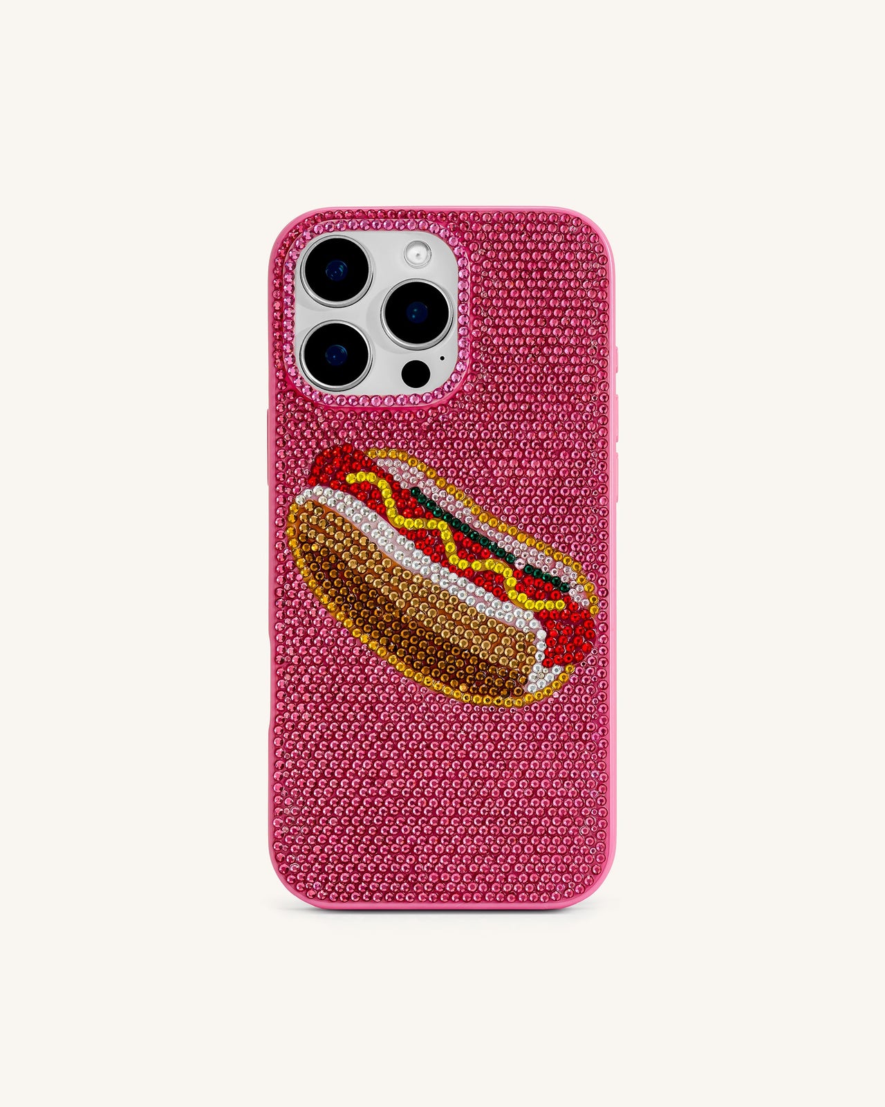 熱狗 iPhone 手機殼－多色粉紅色