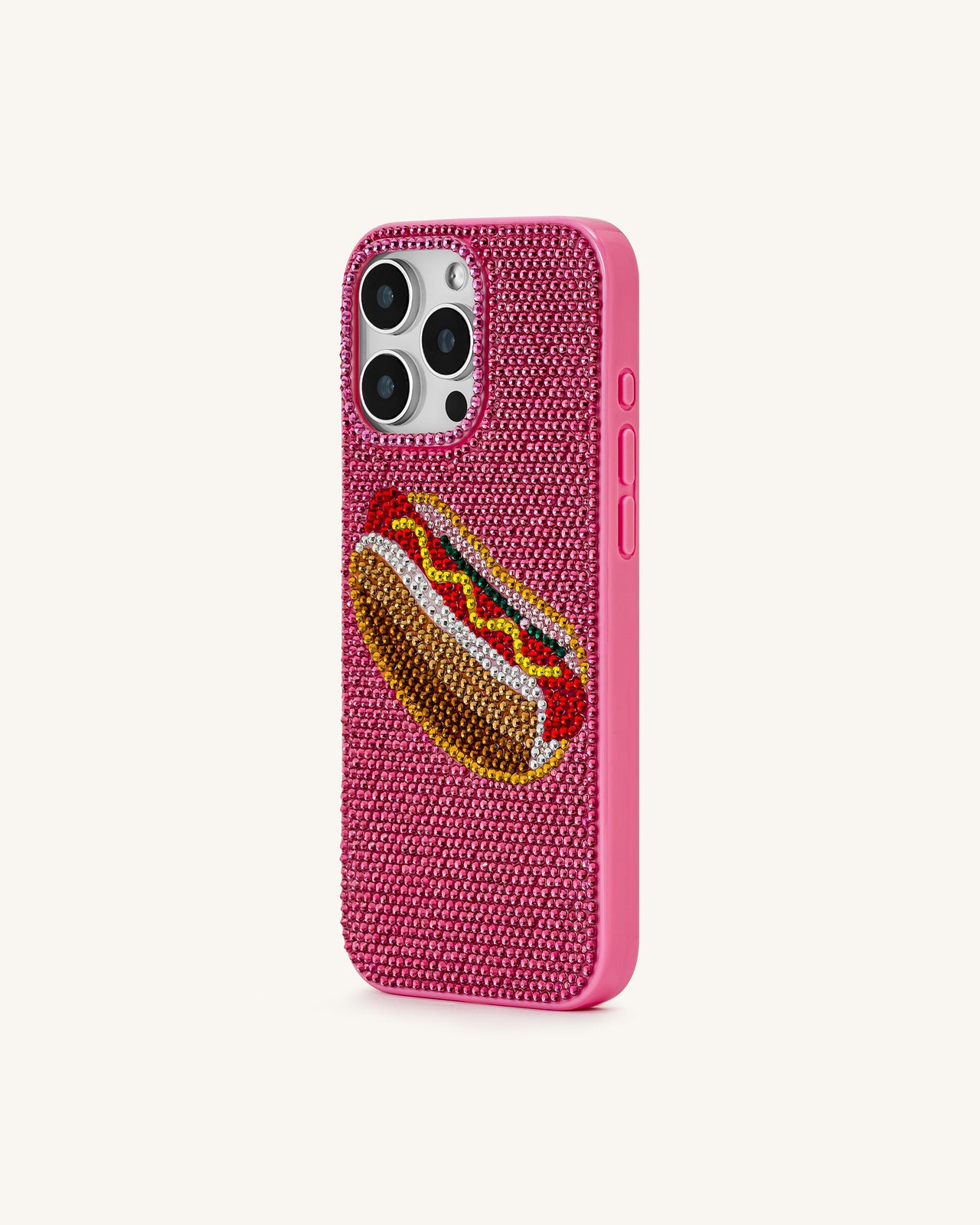 熱狗 iPhone 手機殼－多色粉紅色