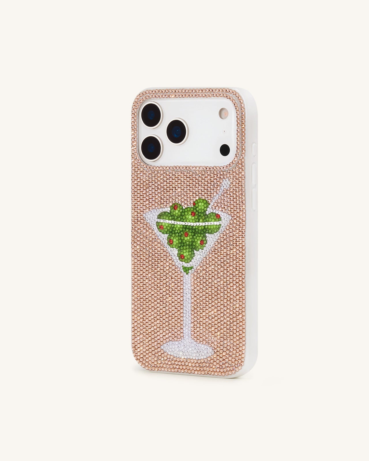 Olive Martini 水鑽手機殼 - 金色
