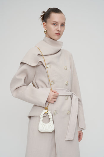 Gabbi 迷你手提包 - 象牙白