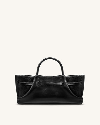 Maeve 臘腸狗金屬吊飾托特袋 - 黑色