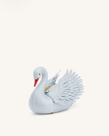 Alani 天鵝造型斜挎包 - 淺藍色