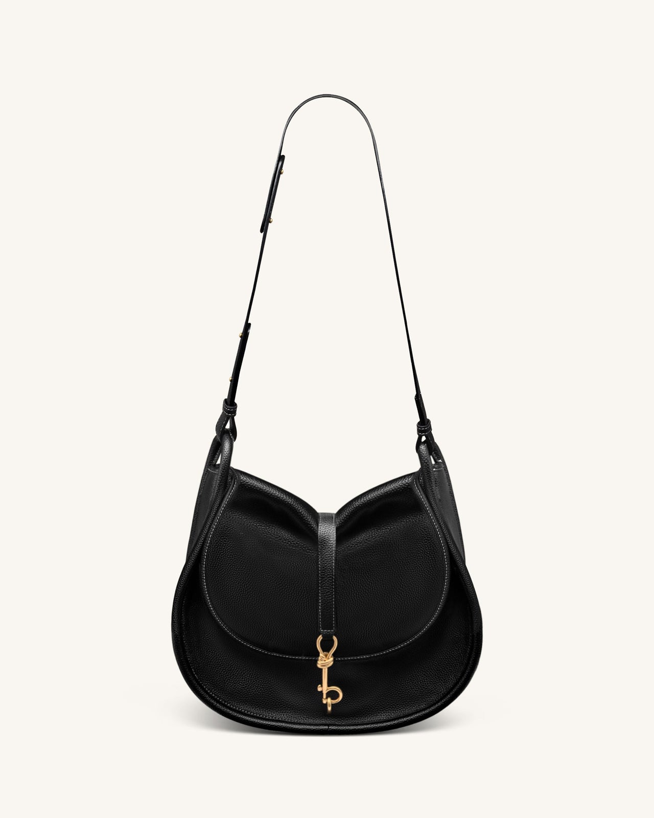 Arla 大型流浪包 - 黑色荔枝紋