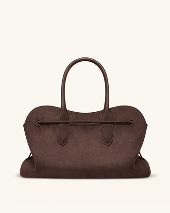 Adele 大型金屬繩結手挽袋 - 摩卡啡