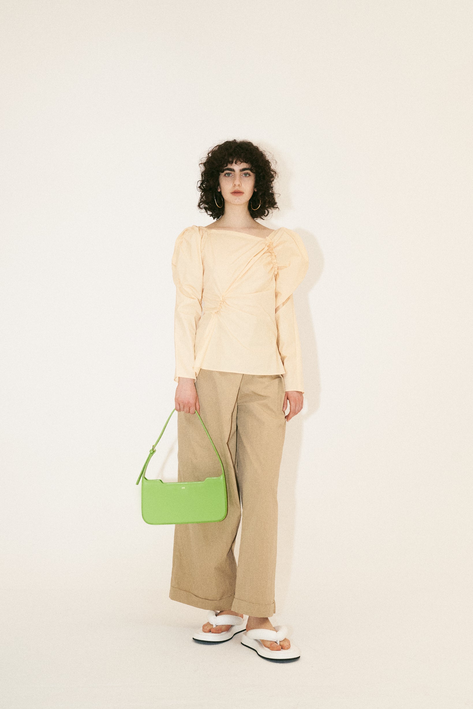 Millie Shoulder Bag - Lime Green