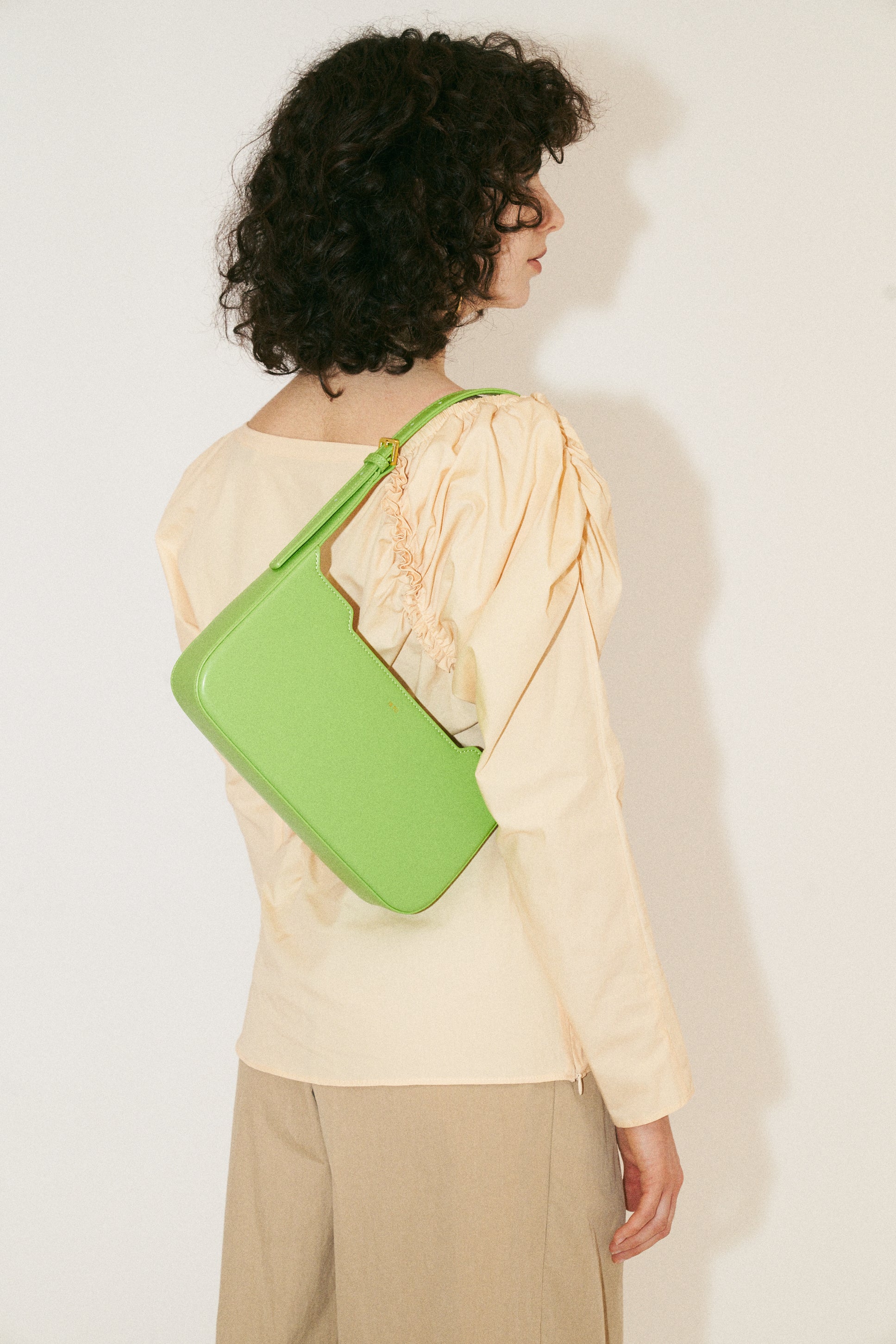 Millie Shoulder Bag - Lime Green