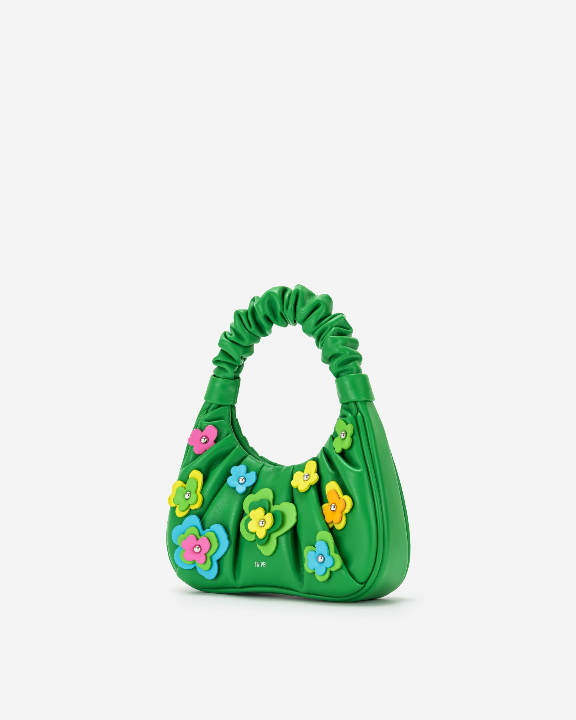 Gabbi 花卉中號手提包 - 綠色