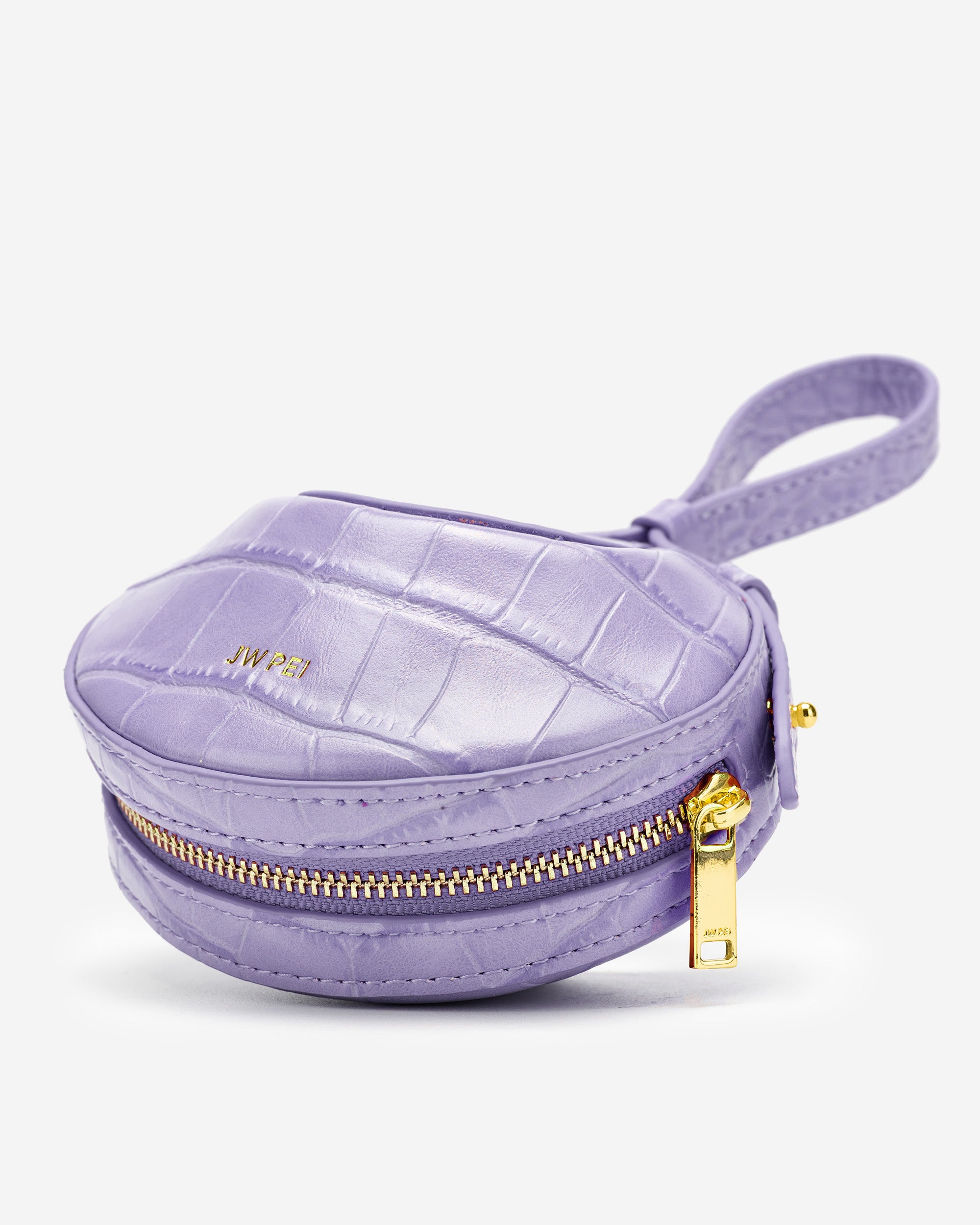 Rantan 超迷你手提包 - 紫色鱷魚紋