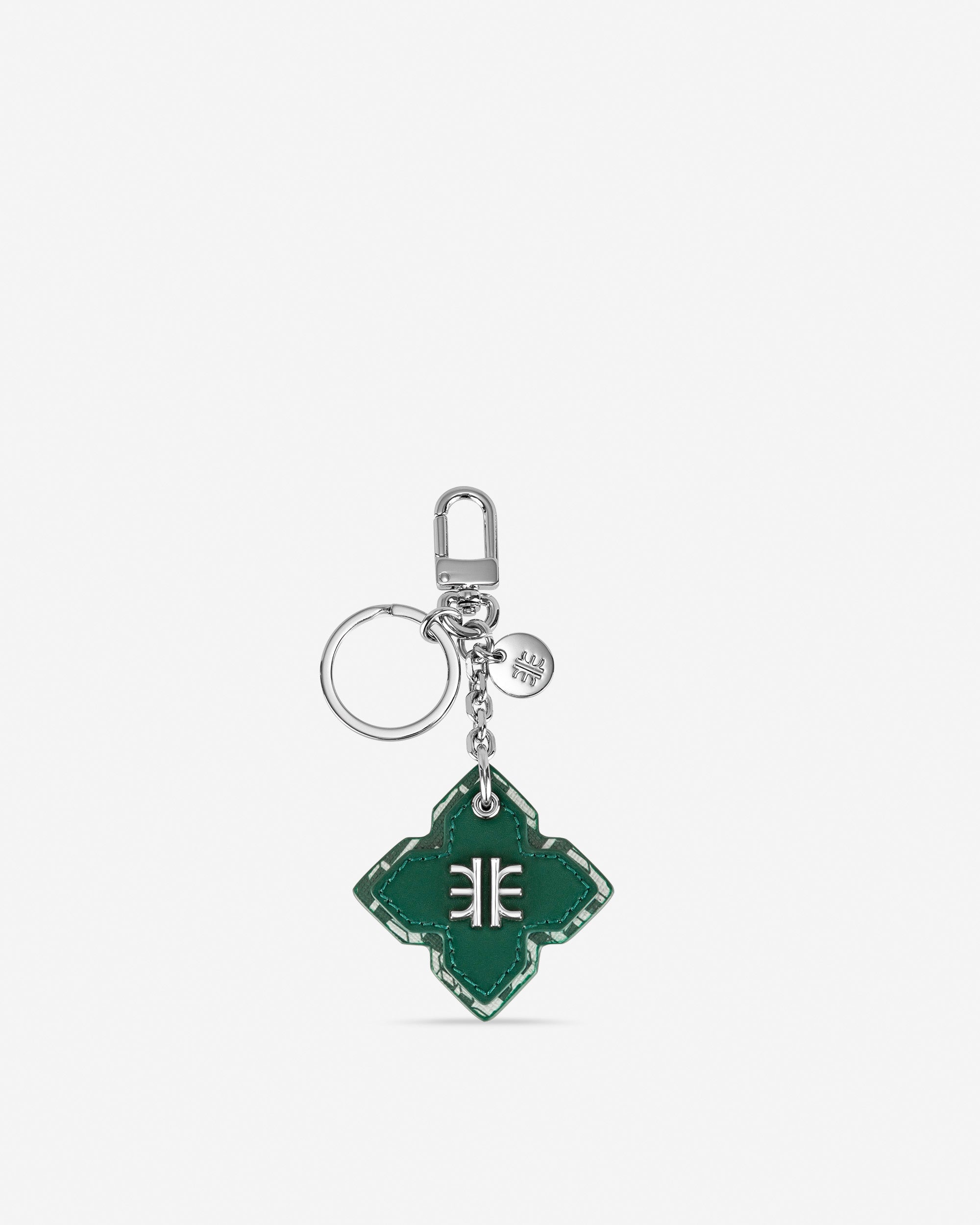Rhombus 包飾 & 鎖匙扣 - 深綠色