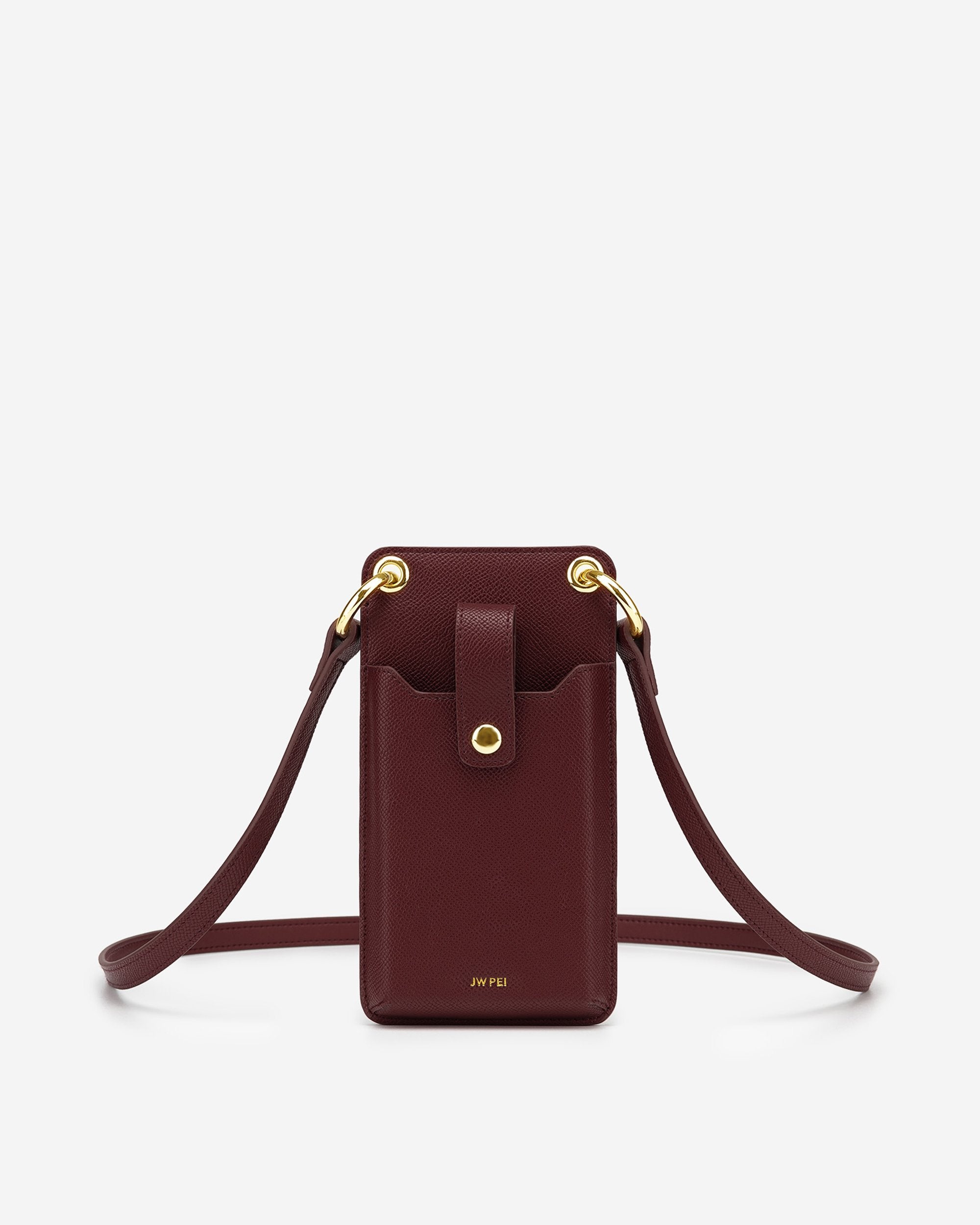 Quinn Phone Bag - Wine Croc