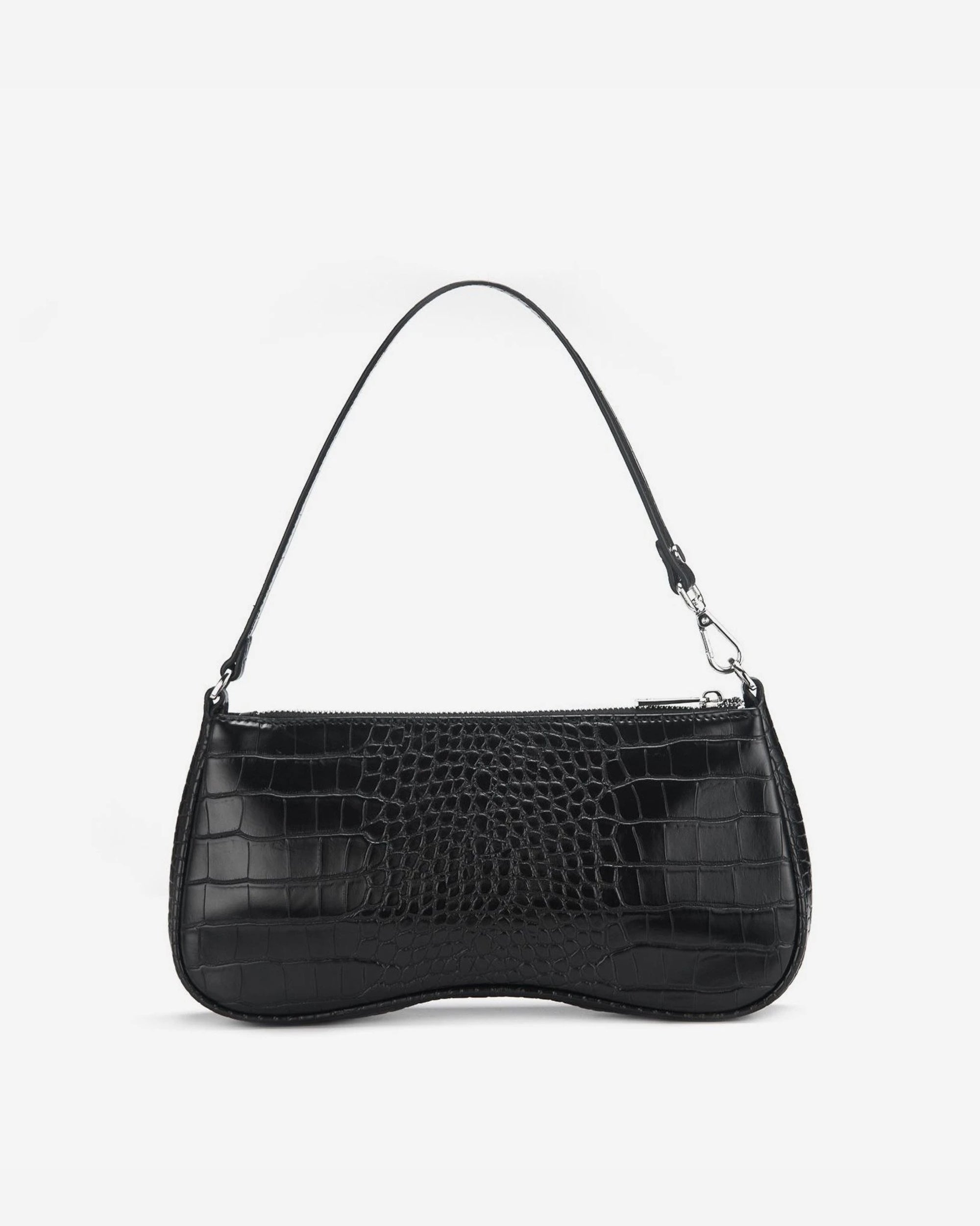 Eva Shoulder Bag - Black Croc