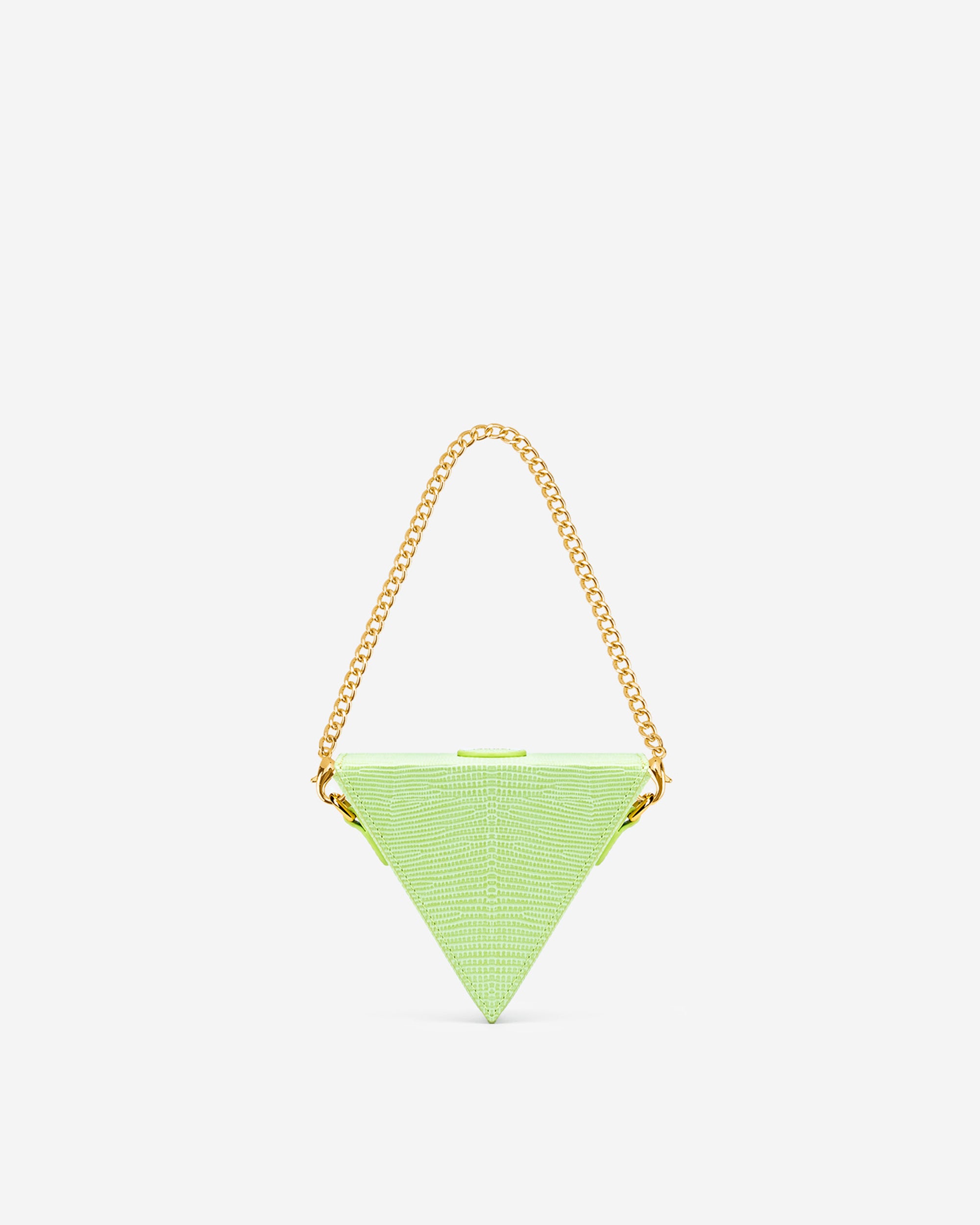 Triangle Mini Box - Lime Green Lizard