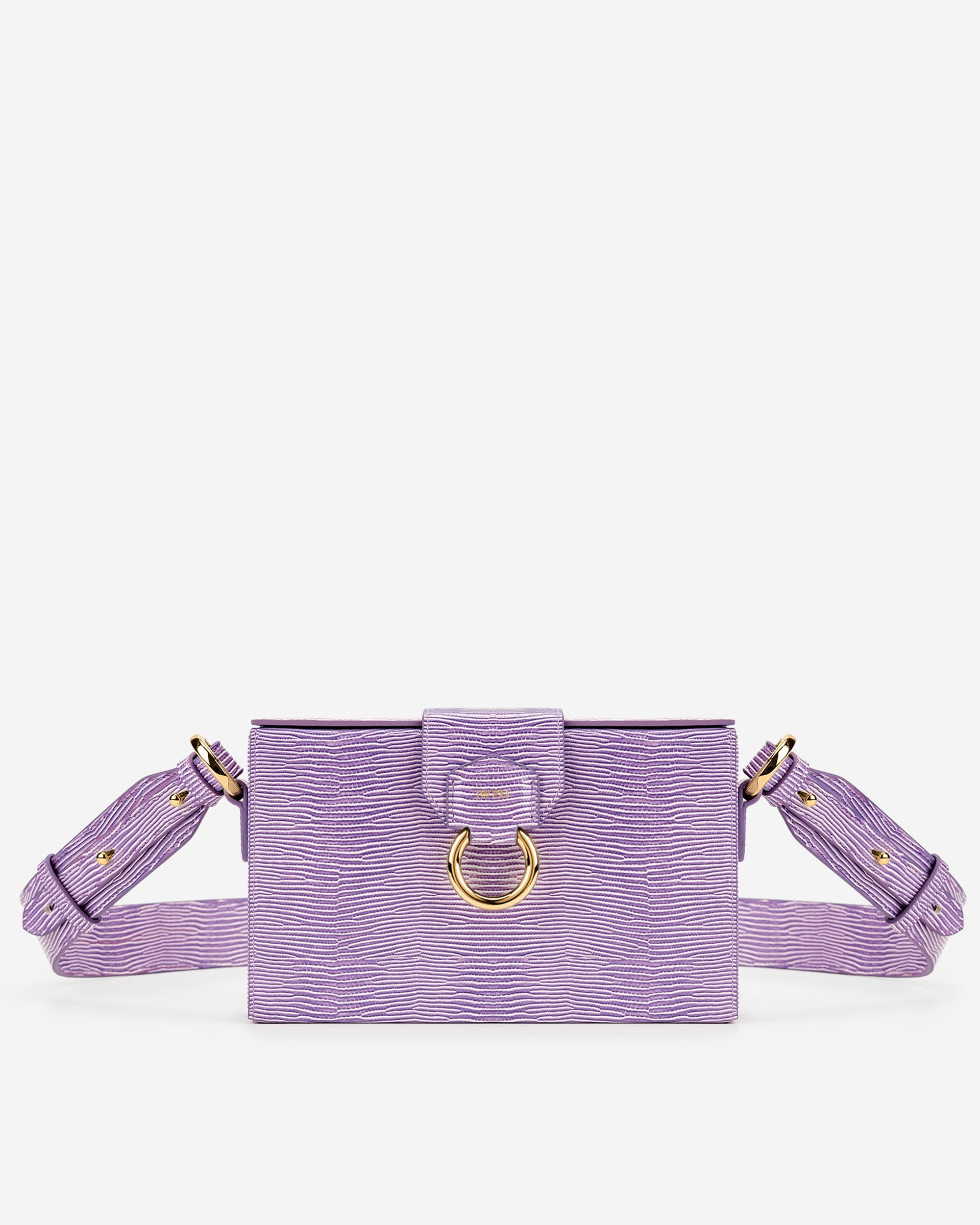 Grace 盒子包 - 紫色蜥蜴紋